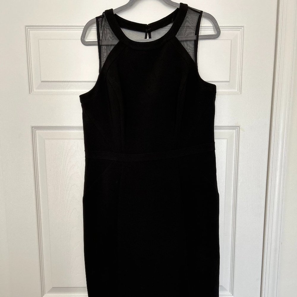 White House Black Market, Formal Cocktail Dress, Size 14, Sheer detailing